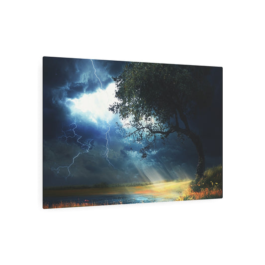 Stormy Landscape - Metal Art Sign