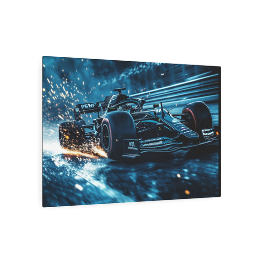 Blue Sparkler Racing - Metal Art Sign