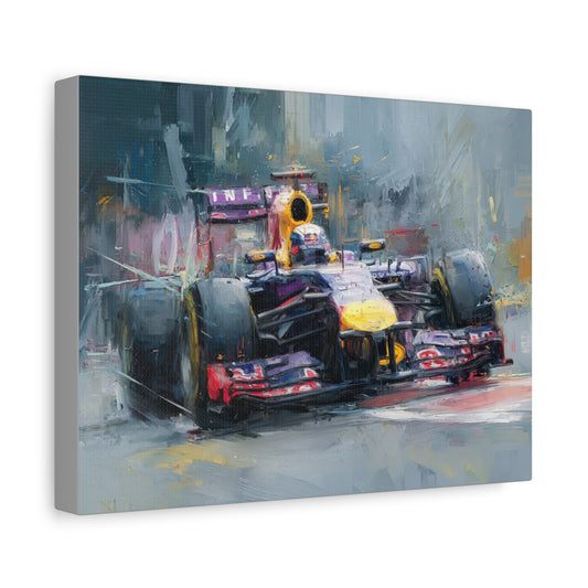 Red Bull Racing Car Canvas Art