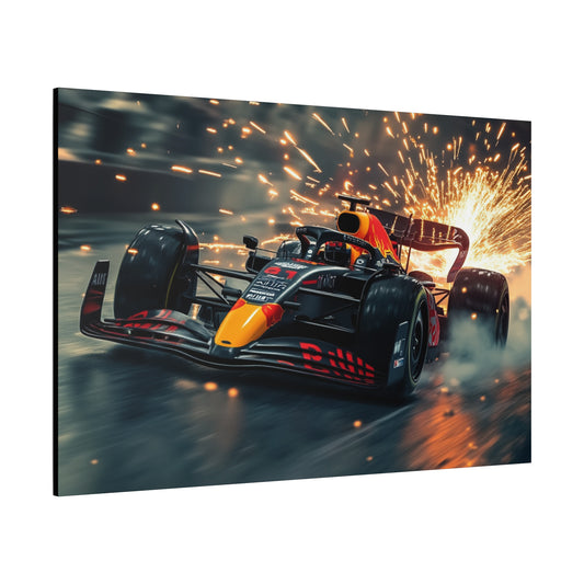 Raging Bull with Sparks - Canvas Print