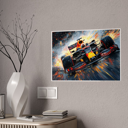 Vibrant Racer - Glossy Poster