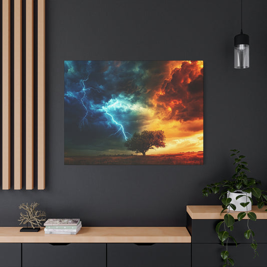 Storms Battling the Skies - Canvas Art