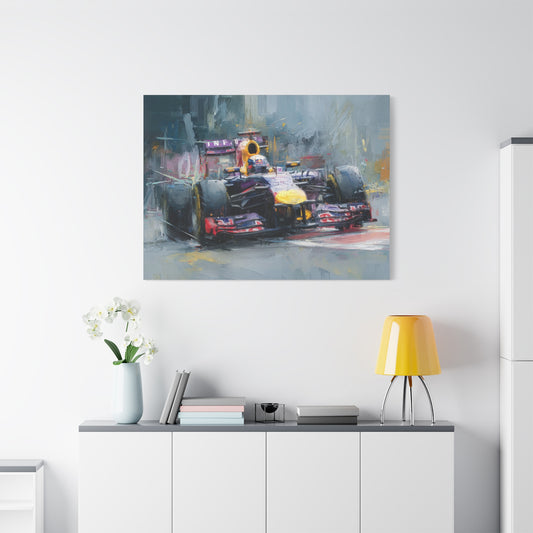 Red Bull Racing Car Canvas Art