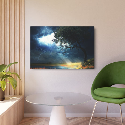 Stormy Landscape - Metal Art Sign