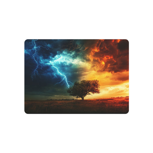 Storms Battling the Skies - Metal Art Sign
