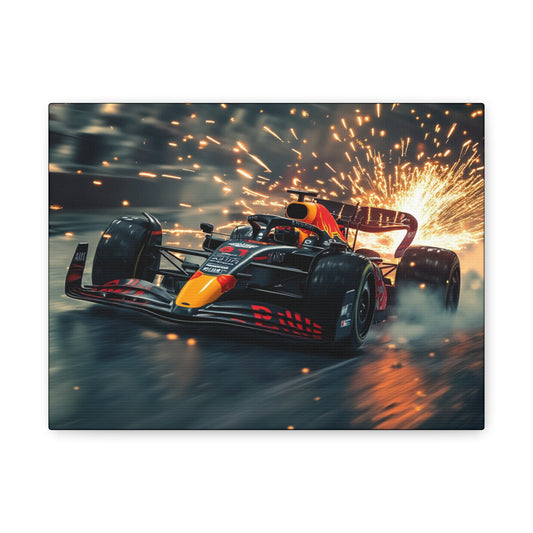 Canvas Print - Raging Bull with Sparks