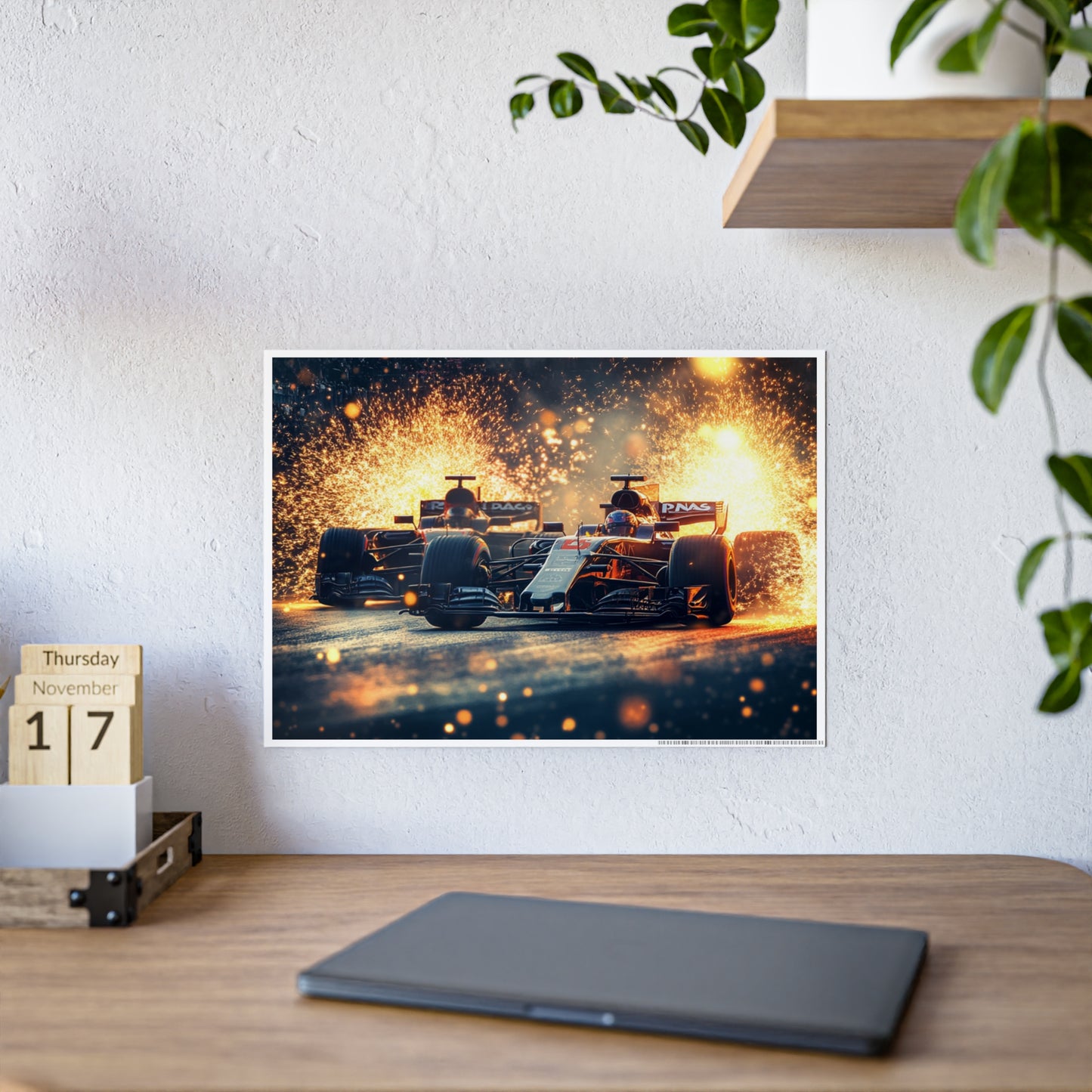 Battle On Track - Gloss Poster