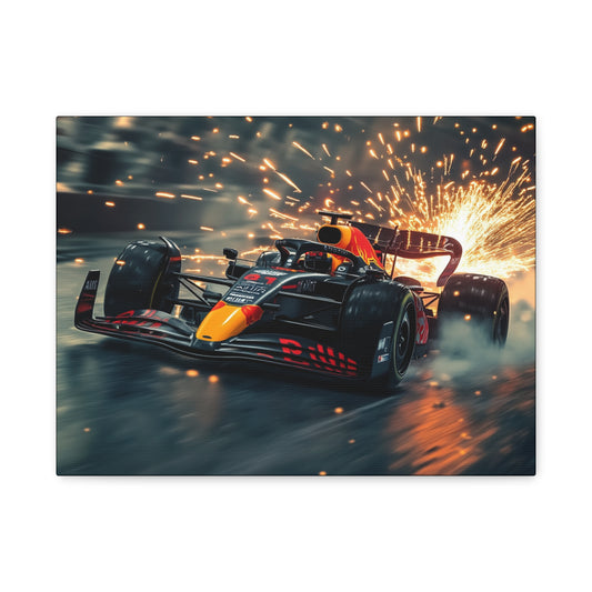 Canvas Print - Raging Bull with Sparks