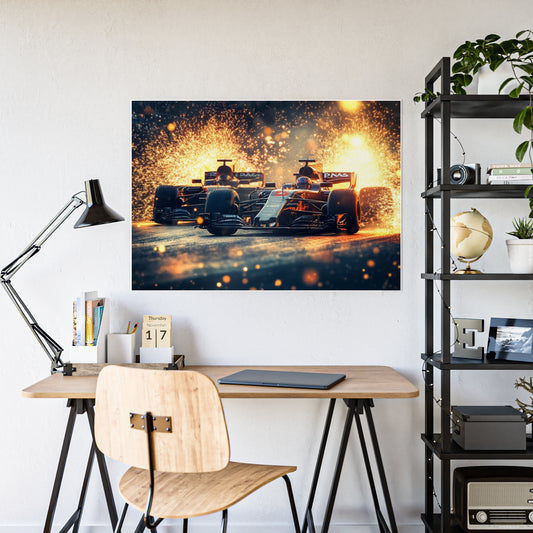 Battle On Track - Gloss Poster