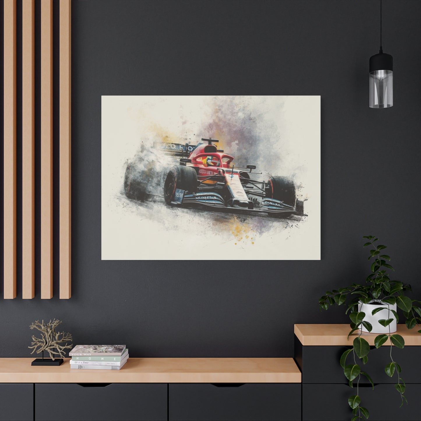 F1 Racing Car Wall Art, Matte Canvas