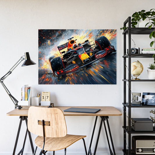 Vibrant Racer - Glossy Poster