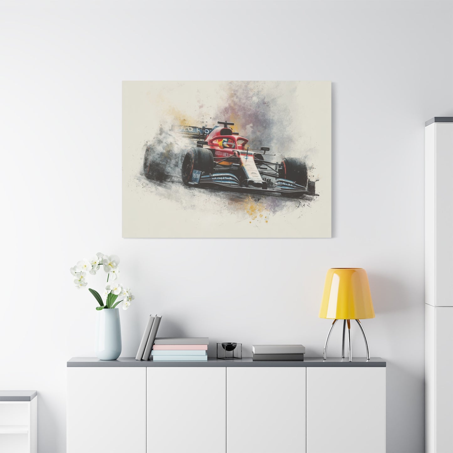 F1 Racing Car Wall Art, Matte Canvas